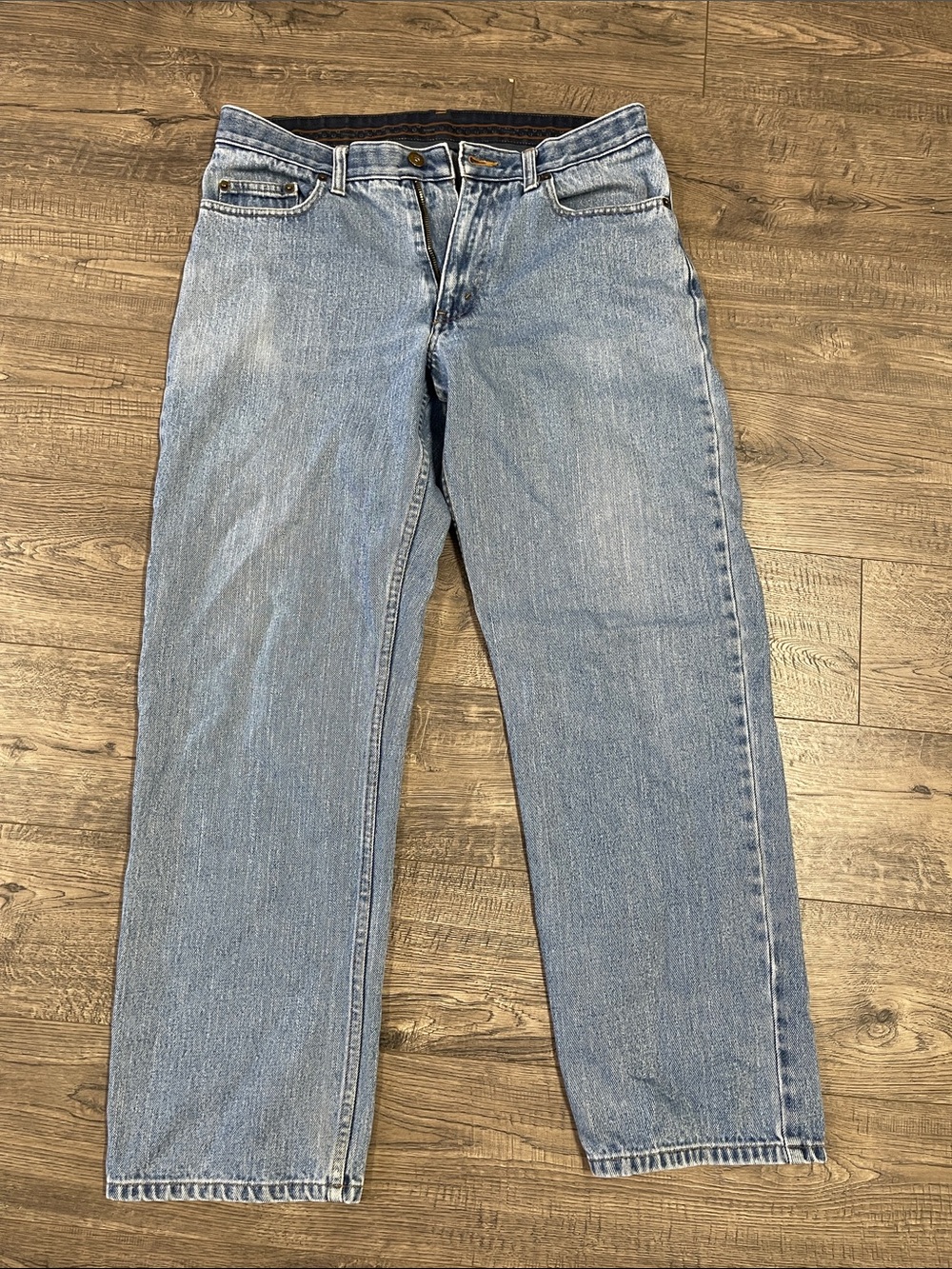 Haggar Men's Straight Light Blue Jeans